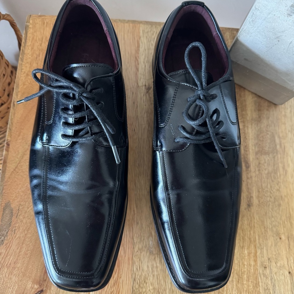 Freeman Colter Black Oxford Dress Shoes Men’s Size 10W - Picture 8 of 8